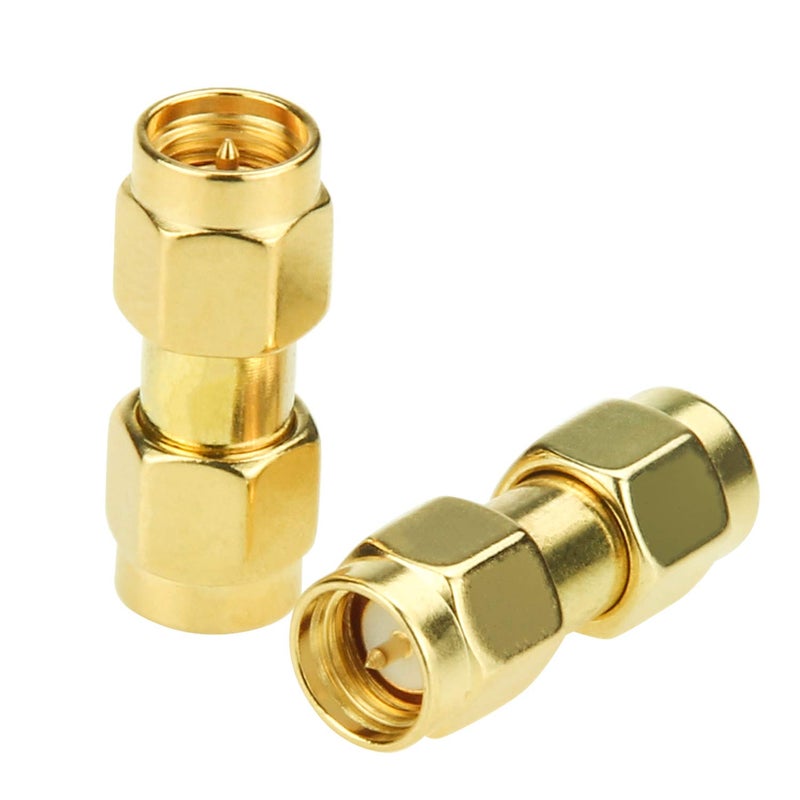 RFAdapter SMA 5 Pack SMA Male to Male Adapter Coupler Coaxial Connector for Antenna, Radio, WiFi - Image 2